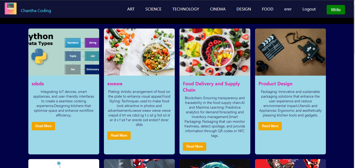 Blog Writing Project