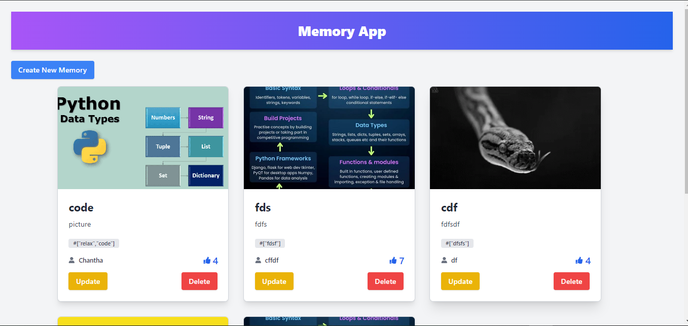 Memory App