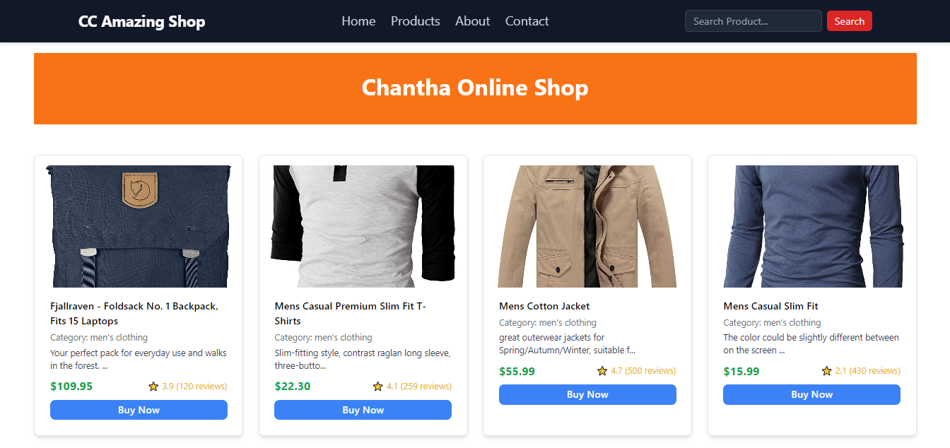 E-commerce shop